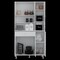 Tuhome Della 90 Kitchen Pantry, One Drawer, Multiple Cabinets, Two Open Shelvess, White ALB5614 - alternate 5